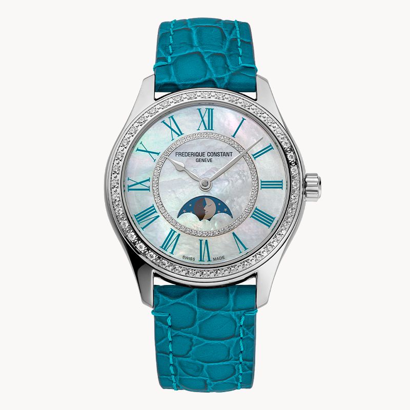 Classics Elegance Luna Watch FC-331MPWTD3BD6 | Frederique Classics Elegance Luna Watch FC-331MPWTD3BD6 | Frederique